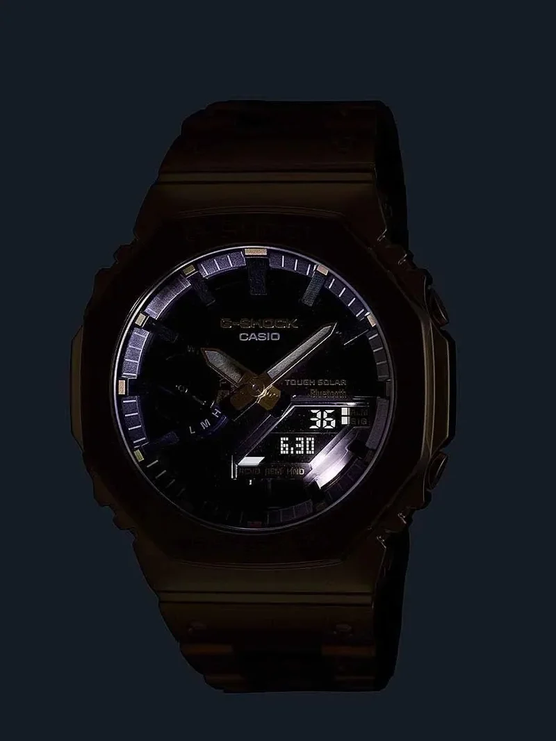 G-SHOCK GM-B2100 Classic Gold Wristwatch with Bracelet Band