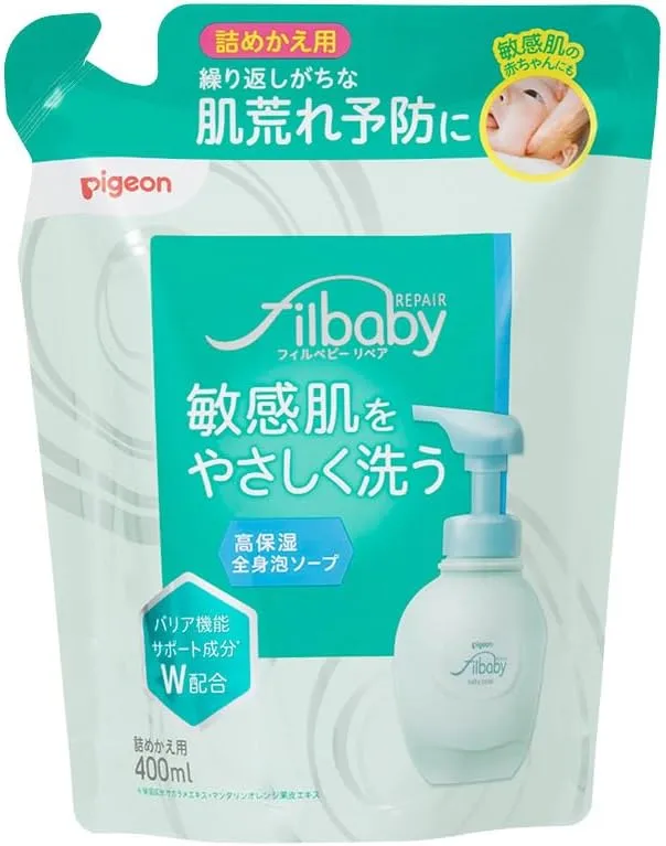 Pigeon Gentle Cleansing Full Body Foam Soap for Baby