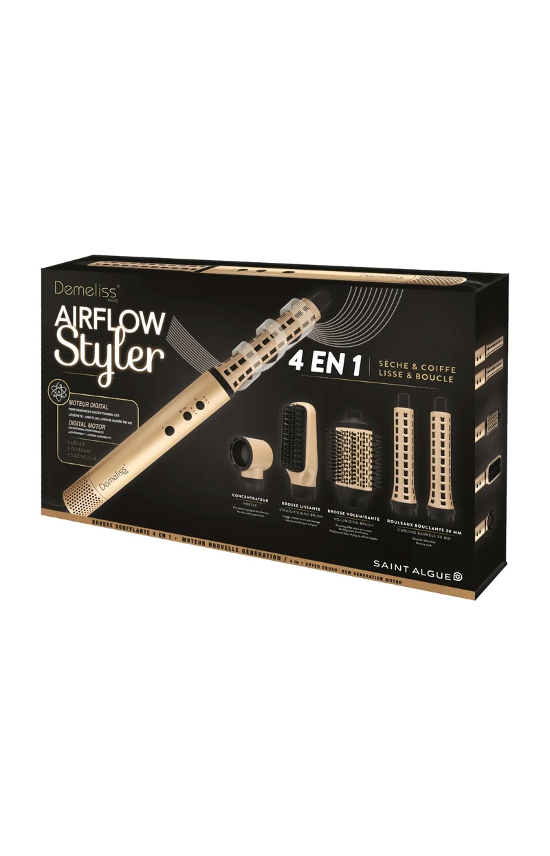 Brosse soufflante 4-en-1 - Airflow Styler - Doré