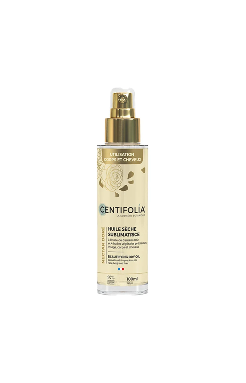 Huile sèche sublimatrice bio - Camélia - Visage, corps & cheveux - 105 ml