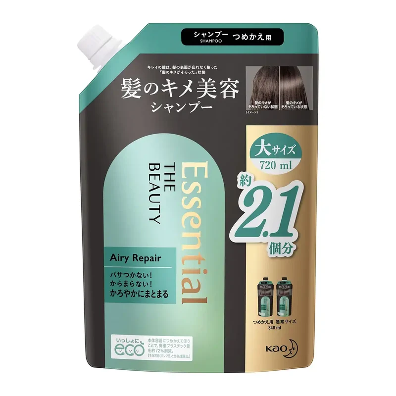 Essential Hair Texture Repair Shampoo Refill 720Ml - Smooth Hair Care