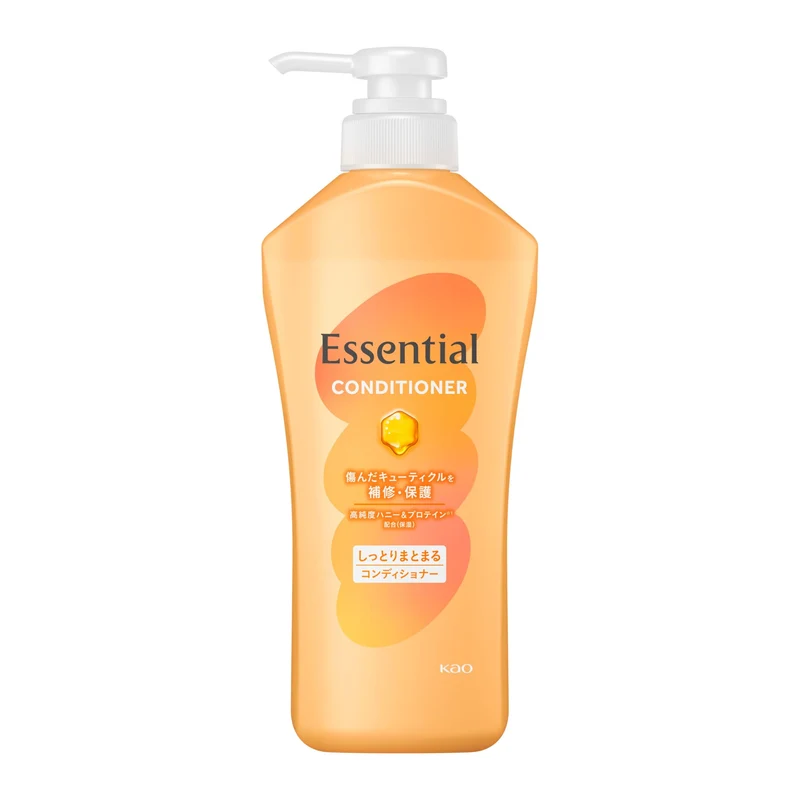 Essential Moisturizing Conditioner with Pump 450Ml for Silky Hair