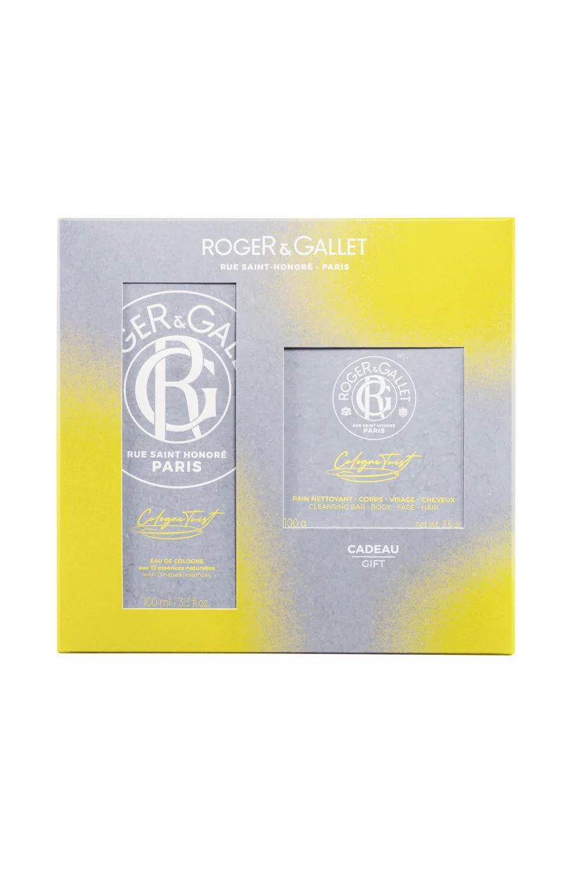 Coffret parfumé - Eau de Cologne & pain nettoyant 3-en-1 - Homme