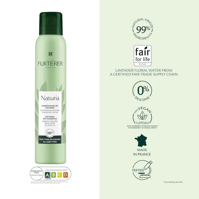 Shampoing sec invisible "Naturia"
