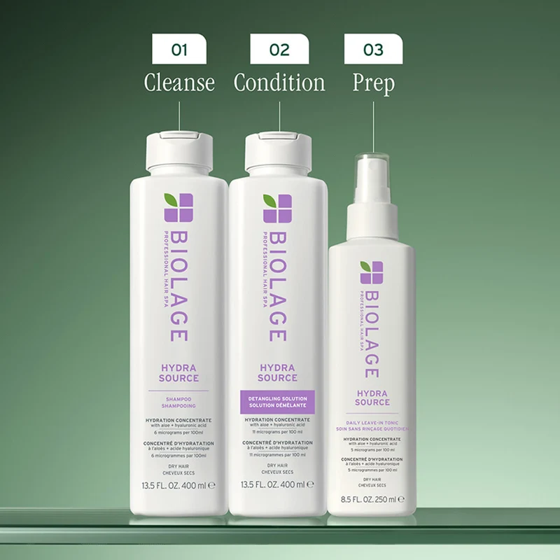 Solution démêlante concentré d'hydratation "Hydra Source"
