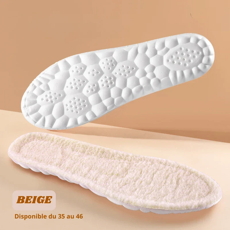 Semelles Orthopédiques 4D & Thermiques en Laine