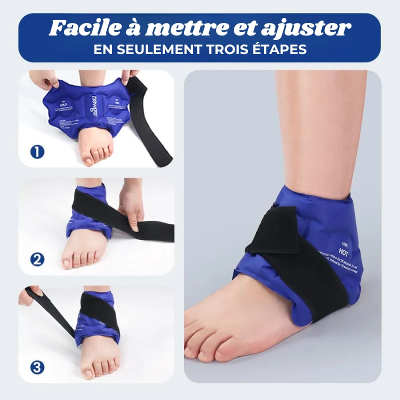 Attelle Gel Chaud/Froid à scratch - Soulagement Douleur