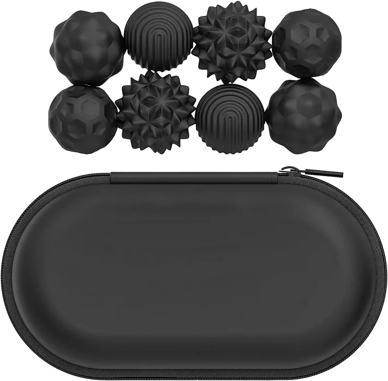 8x Boules Sensorielles Magnétiques en Silicone - Anti-Stress & Concentration