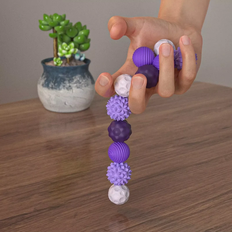 8x Boules Sensorielles Magnétiques en Silicone - Anti-Stress & Concentration