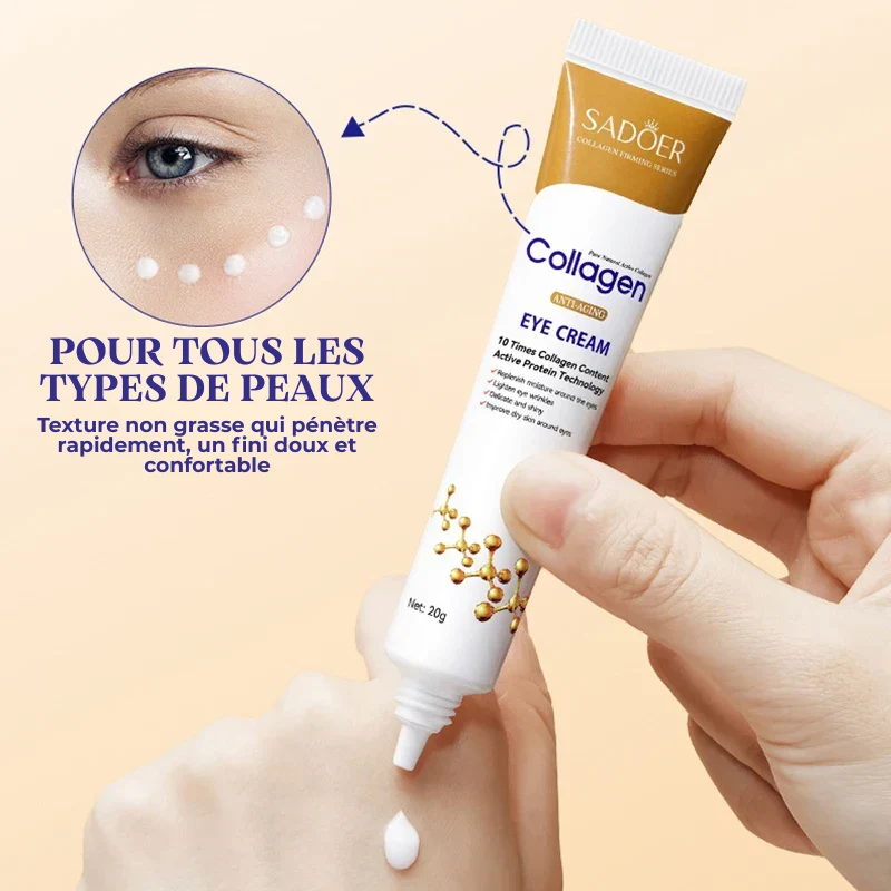 Crème pour les Yeux Anti-cernes au Collagène