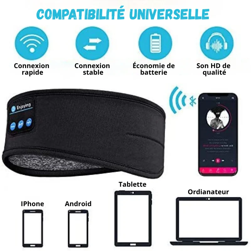 Bandeau Bluetooth 5.0 Sport & Détente