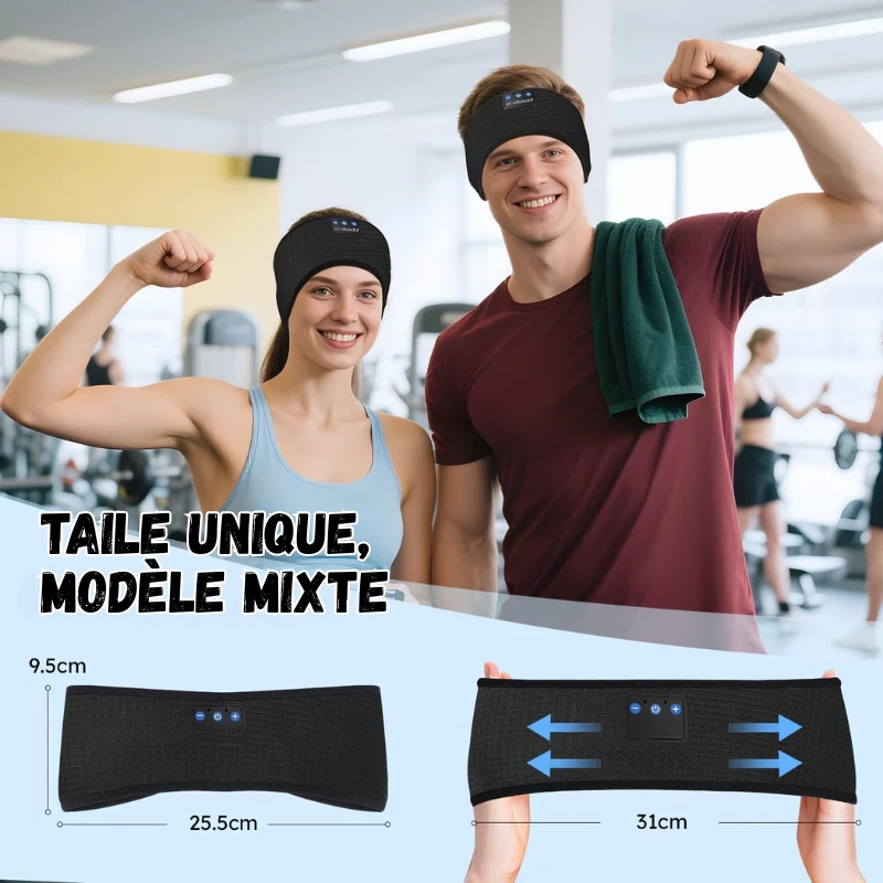 Bandeau Bluetooth 5.0 Sport & Détente