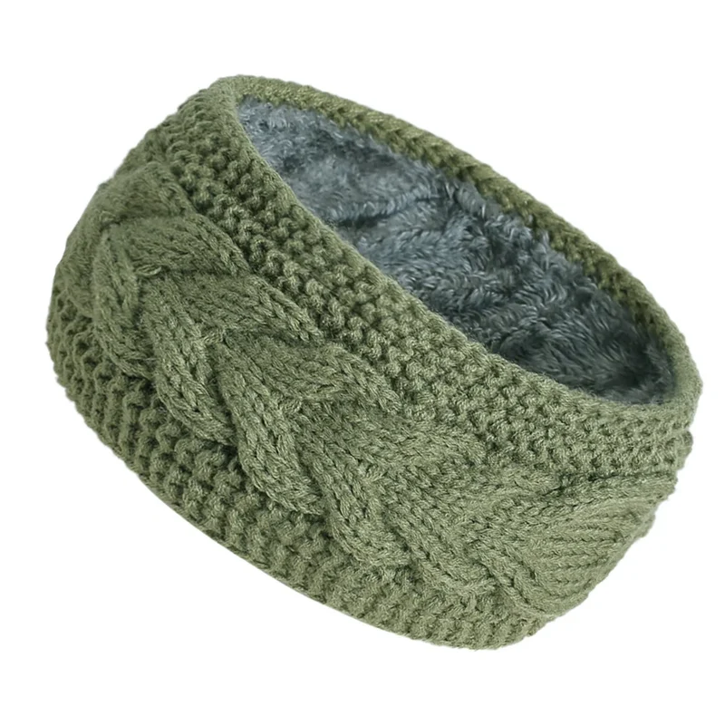 Bandeau KeepWarm Torsadé Doublure Fausse Fourrure Chaude