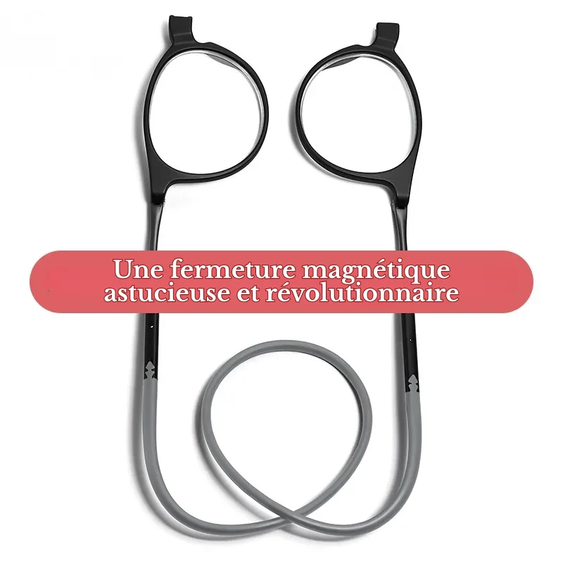 Lunettes de Lecture Fermeture Avant Magnétiques - Cordon Silicone Réglable