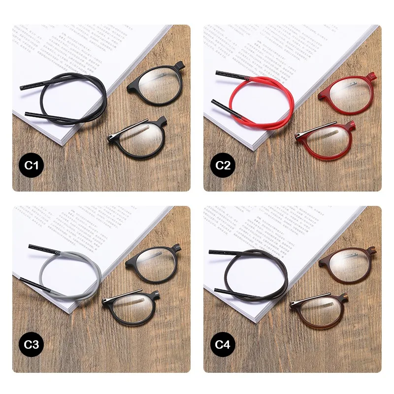 Lunettes de Lecture Fermeture Avant Magnétiques - Cordon Silicone Réglable