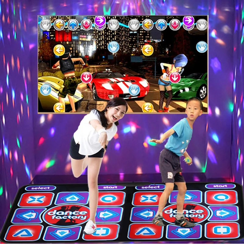 Tappeto da Danza Doppio con Telecomando - Tappeto Musicale Antiscivolo per Famiglia, Adatto per PC e TV