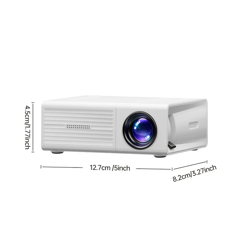 Mini Proiettore Ultra-Luminoso 3000 Lumen – Portatile, HDTV & USB, Ideale per Cinema a Casa & All'aperto!