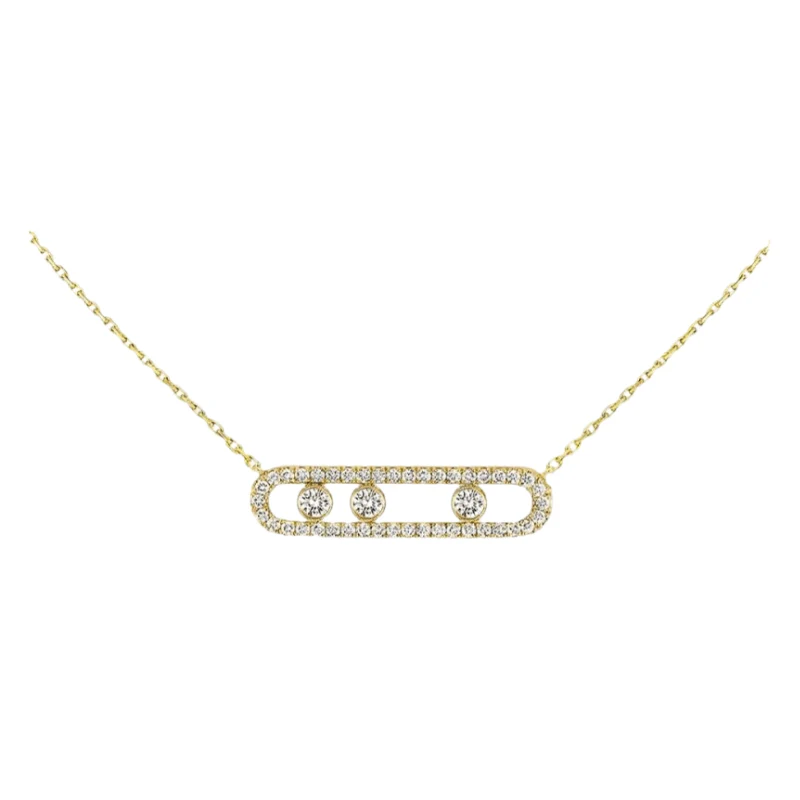 Ester | Collana Aurora con diamanti mobili - elegante, sofisticata e senza tempo