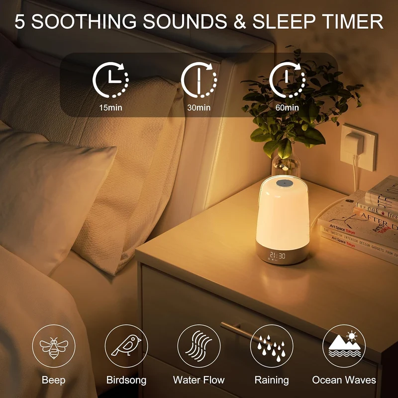 Aurora Wake-Up Light | Albeggio & Tramonto | Ricaricabile USB-C
