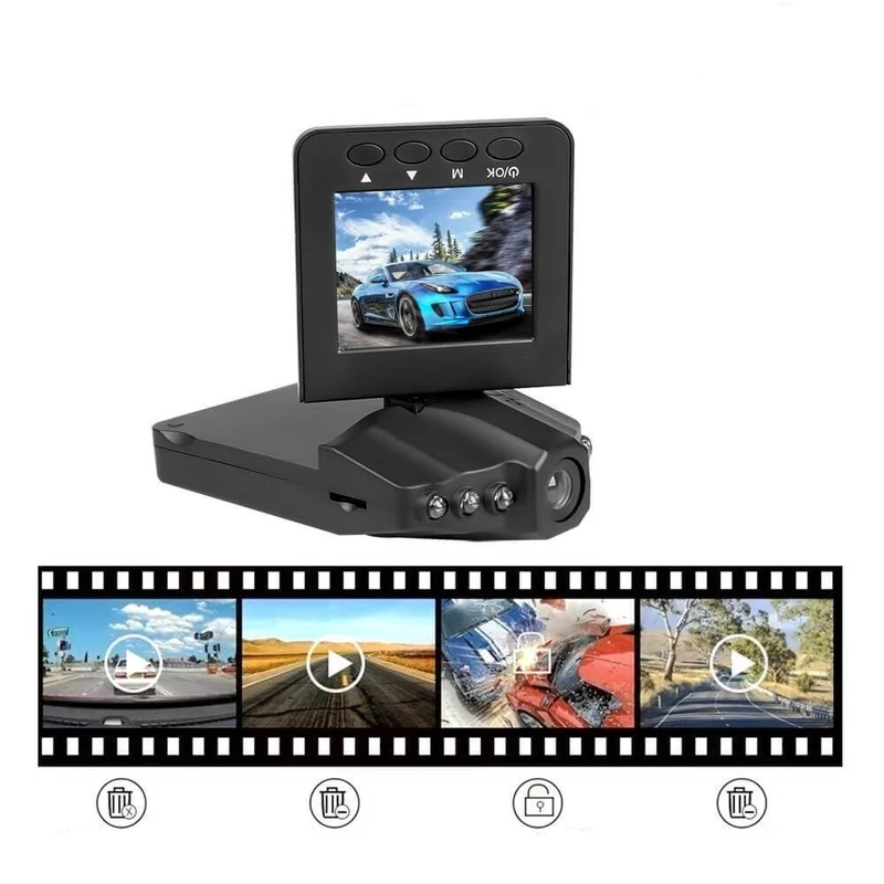 Dashcam rotante a angolo ampio
