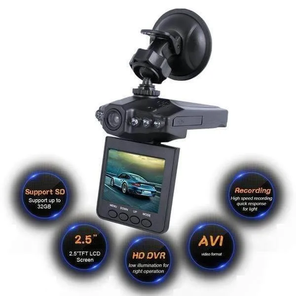Dashcam rotante a angolo ampio