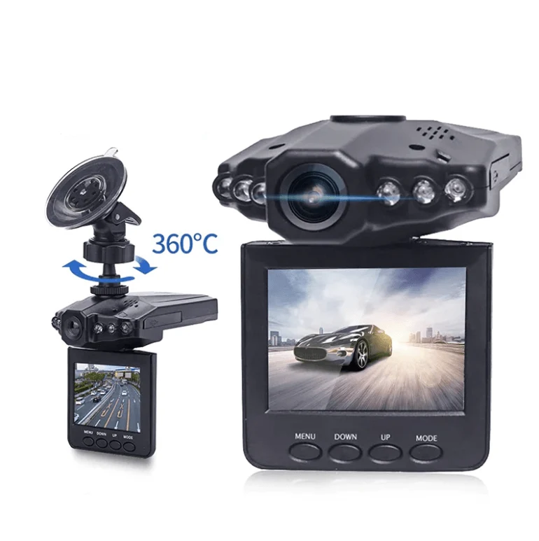 Dashcam rotante a angolo ampio
