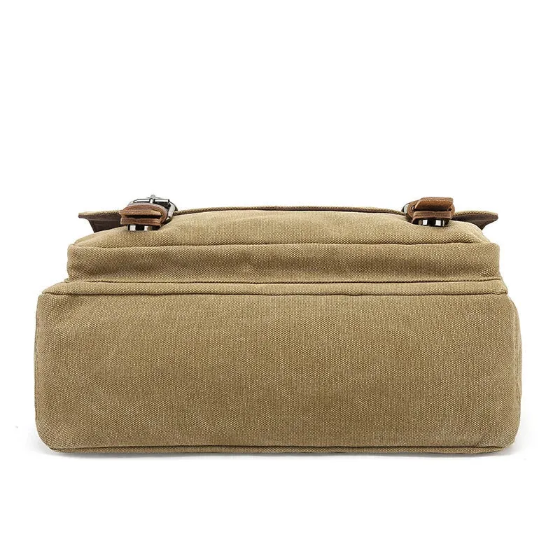 Borsa a Spalla Rugged in Tela da Uomo con Cinghia Regolabile