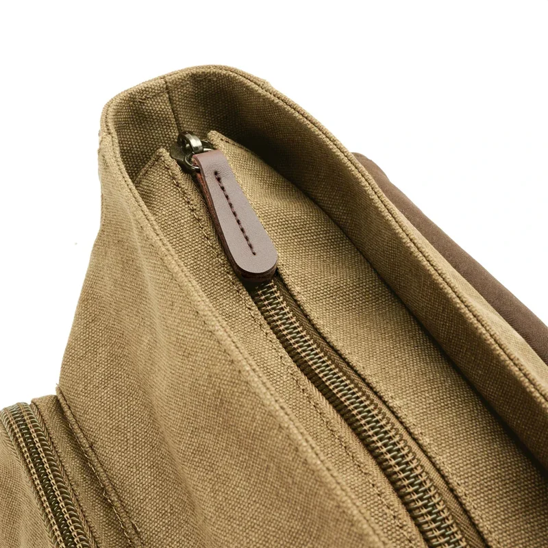 Borsa a Spalla Rugged in Tela da Uomo con Cinghia Regolabile