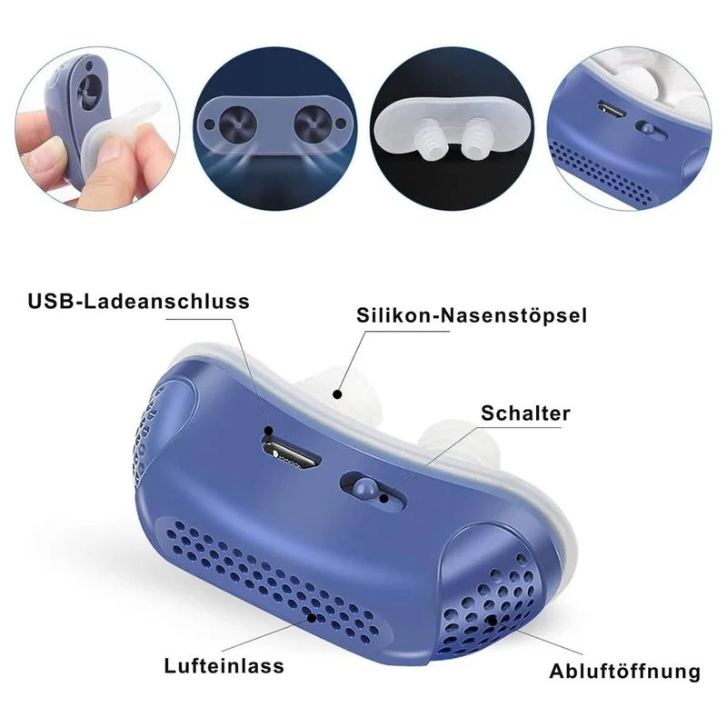 MICROBREATH – Dispositivo CPAP compatto contro il russamento e l'apnea notturna