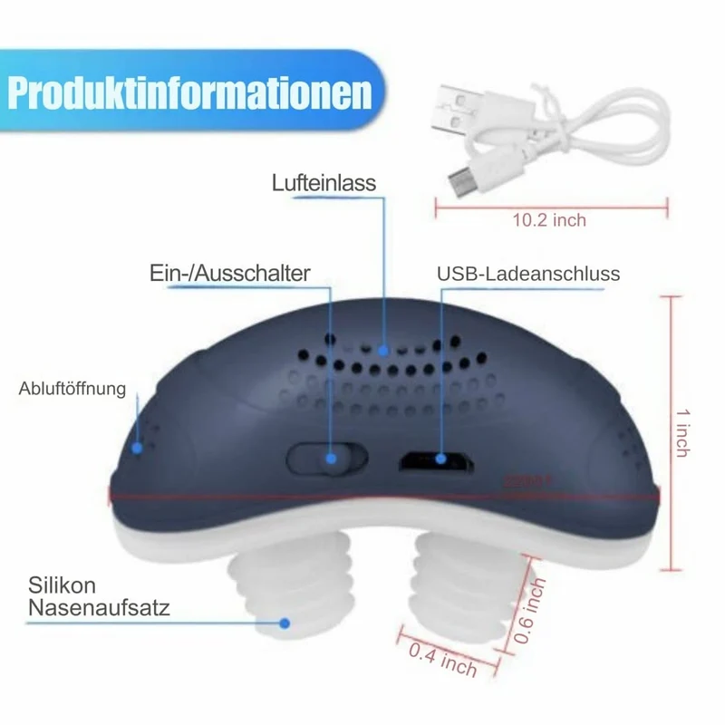 MICROBREATH – Dispositivo CPAP compatto contro il russamento e l'apnea notturna