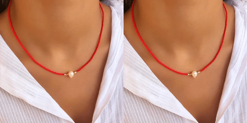 Pocket Pearl - Collana con perle naturali