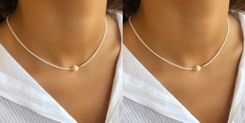 Pocket Pearl - Collana con perle naturali