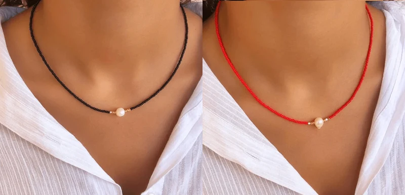 Pocket Pearl - Collana con perle naturali