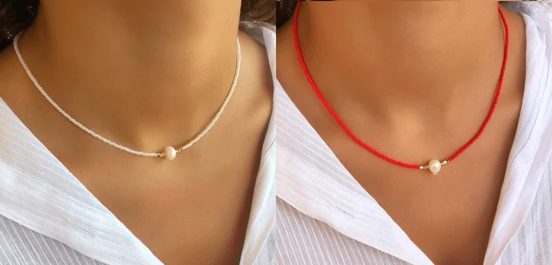 Pocket Pearl - Collana con perle naturali