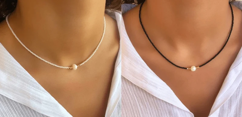 Pocket Pearl - Collana con perle naturali