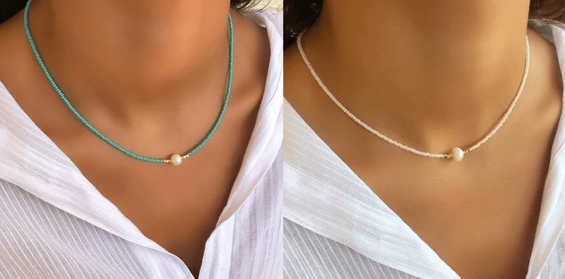 Pocket Pearl - Collana con perle naturali