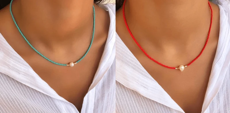 Pocket Pearl - Collana con perle naturali