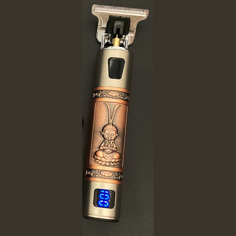 Lunero Skull Vintage Trimmer | La tendenza di De Barber di quest'anno! - Ricaricabile incl. Accessori