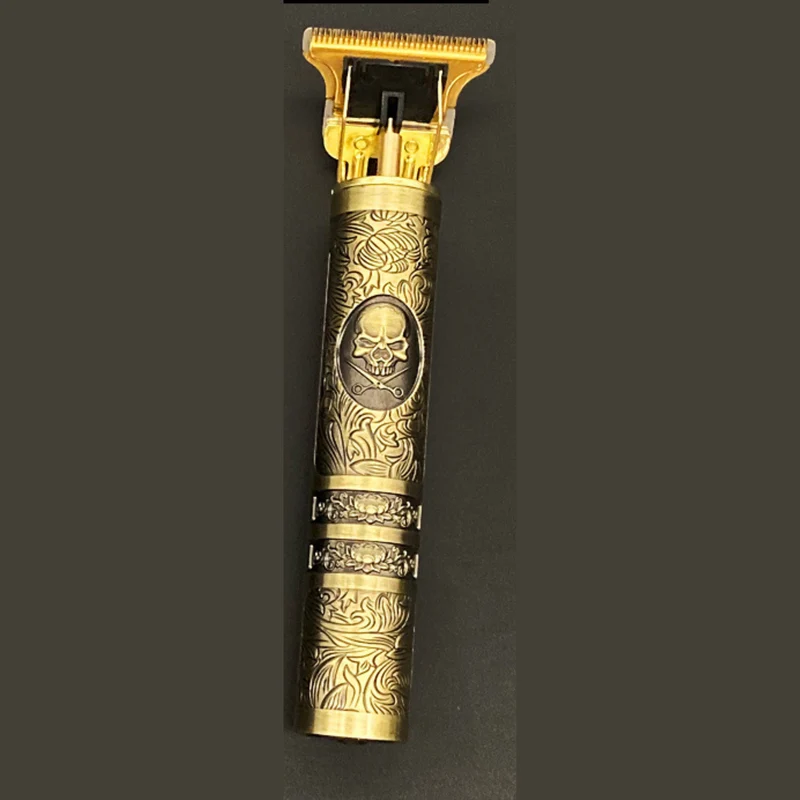 Lunero Skull Vintage Trimmer | La tendenza di De Barber di quest'anno! - Ricaricabile incl. Accessori