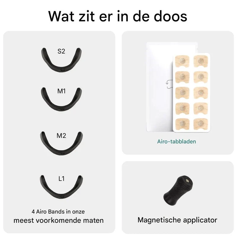 Airo Set di Bande Magnetiche Nasali