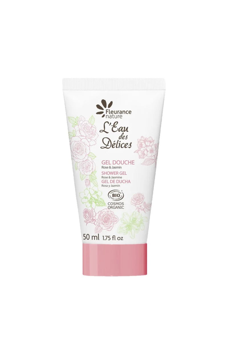 Gels douche nourrissants bio - Rose & jasmin - Corps - 3 x 50 ml