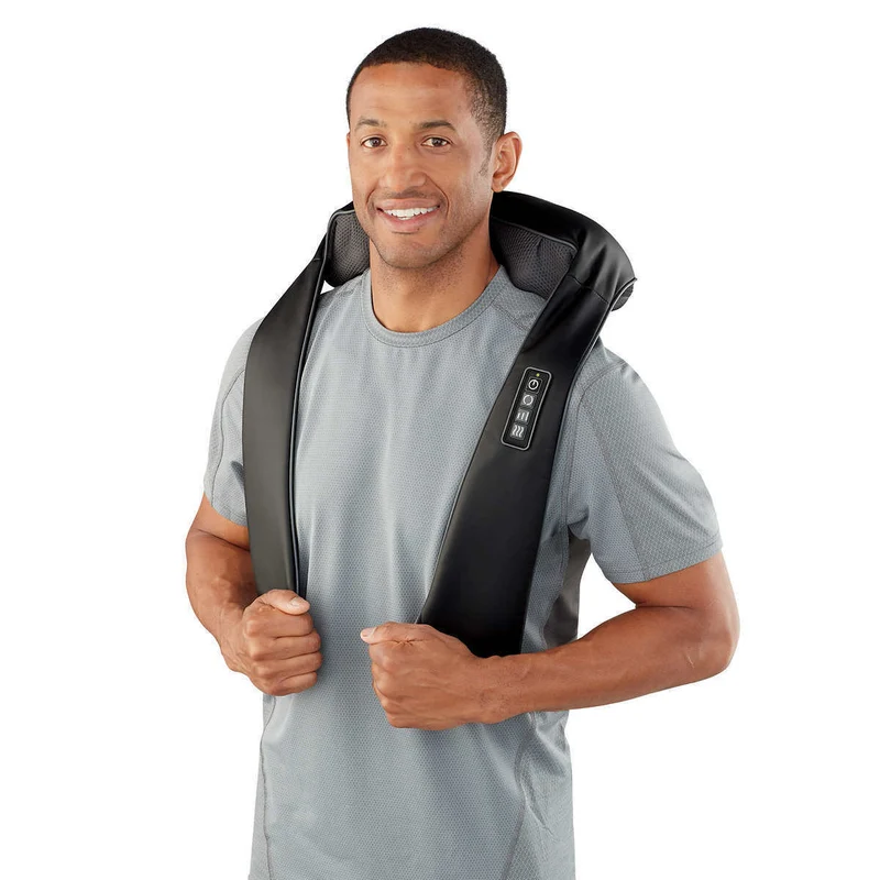 HOMEDICS - Appareil pour Massage du Cou et des Épaules avec Chaleur 3DTruTouch Rechargeable