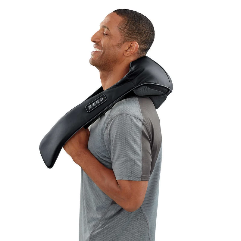 HOMEDICS - Appareil pour Massage du Cou et des Épaules avec Chaleur 3DTruTouch Rechargeable