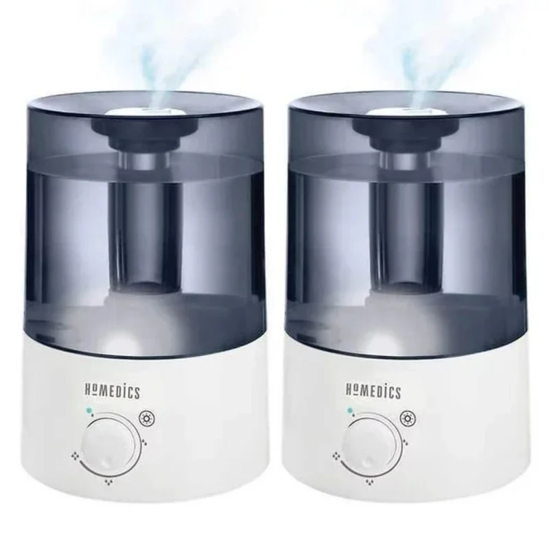 HOMEDICS - Paquet de 2 Humidificateurs Ultrasoniques à Brume Froide TotalComfort