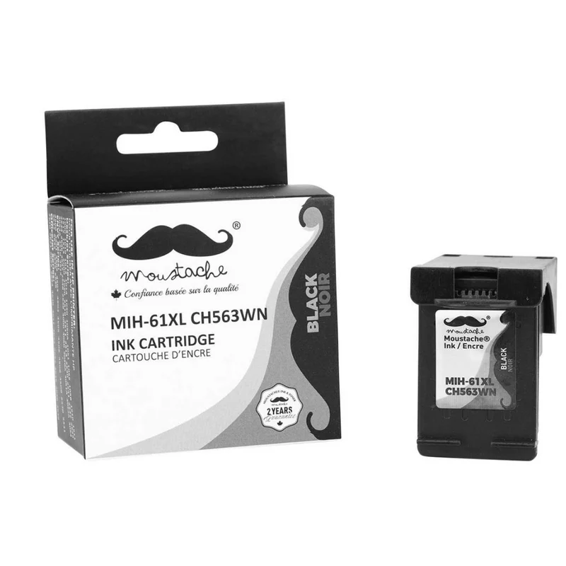 MOUSTACHE - Cartouche d'Encre Noir 61XL H563WN