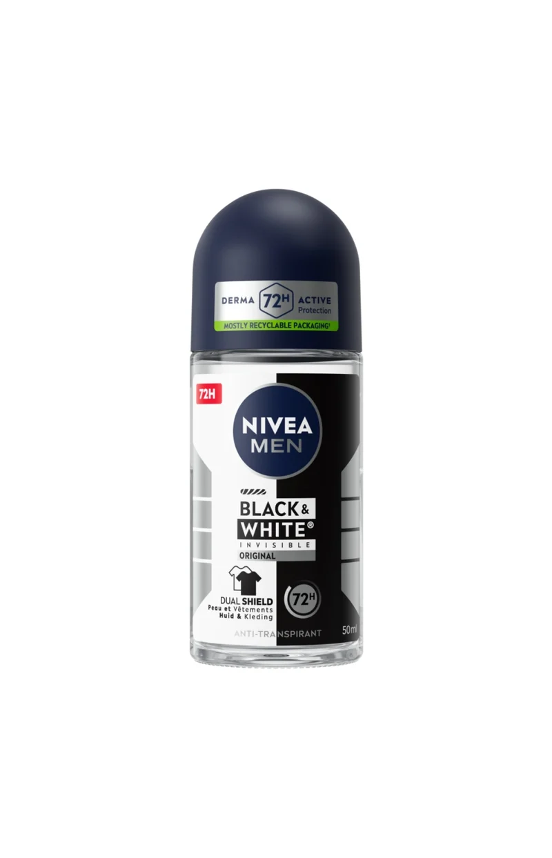 2 déodorants bille 72 h - Black & White - 50 ml