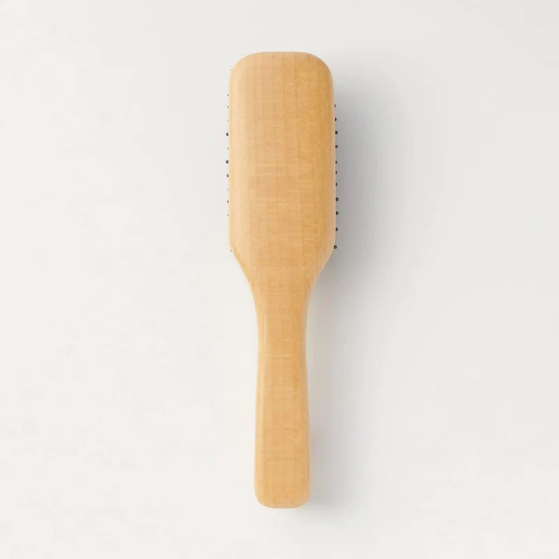 Muji Beech Wood 20cm Hair Brush with Mixed Bristles