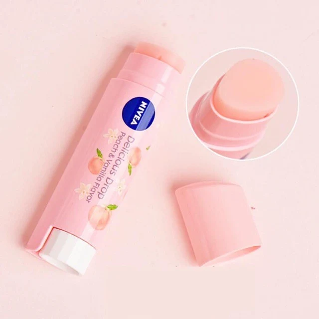Nivea - Delicious Drop Lip Balm Peach Fragrance