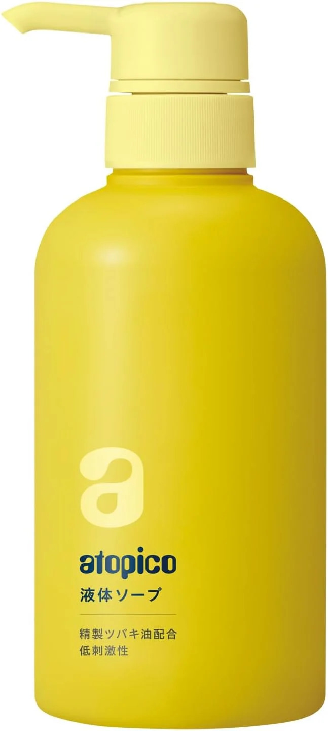 Atopico Oshima Tsubaki Body Soap 400ml - Fragrance-Free Moisturizing for Sensitive Skin