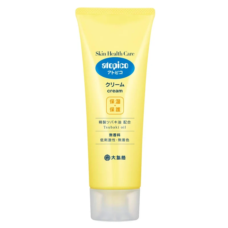 Atopico Oshima Tsubaki Skin Care Cream 120G - Moisturizes Sensitive Dry Skin